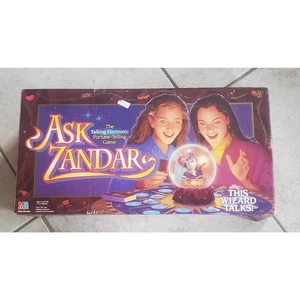 Ask Zandar Juego de Mesa Electrónico Hablar Adivinación Años 90 Milton Bradley - Imagen 1 de 3
