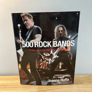 500 Rock Bands by Joanne Huffa (2010, Hardcover) - Foto 1 di 2