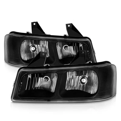 Anzo 111474 Crystal Headlights Black Housing Clear Lens fits Chevrolet GMC - Image 1 of 4