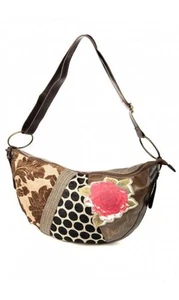 Desigual Authentic Women's Bolso Judia Patch Big Rose Bag Handbag - Picture 1 of 6