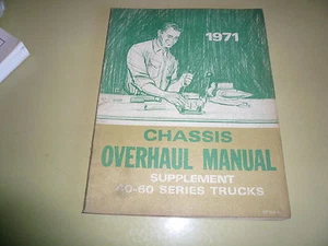 1971 Chevrolet Chassis Überholungshandbuch - ST-334-71 Ergänzung 40 - 60 Serie - Bild 1 von 2