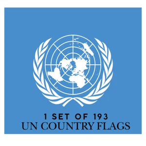 Set of 193 United Nations 3x5ft Poly UN Country Flag Set - Picture 1 of 3
