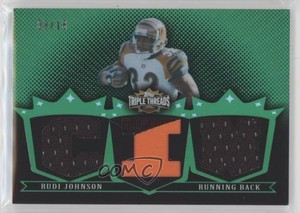 2007 Topps Triple Threads Relics Emerald /18 Rudi Johnson #TTR103