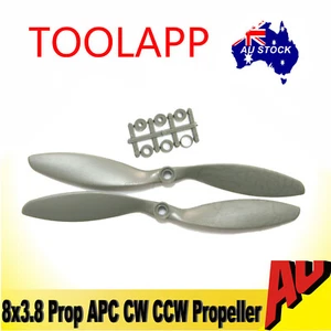 1 Pair 8x3.8” 8038 APC CW/CCW Propeller Prop For Multi-rotor Quadcopter Aircraft - Picture 1 of 4