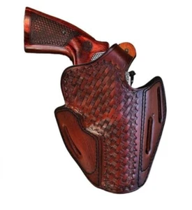 Lederholster passend für S&W Modell 686, 586, 10, 19, 60, 66 - Revolverholster - Bild 1 von 9