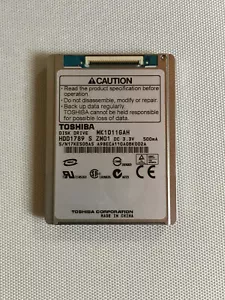 Unidad de disco duro Toshiba MK1011GAH 1789 100 GB 4200 RPM 1,8" ZIF/CE para computadora portátil Dell XTD430 D420 - Imagen 1 de 6