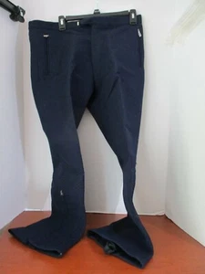 PANTALONES DE ESQUÍ PARA NIEVE BOGNER~Azul Marino 58% Lana~Cremalleras al tobillo~Talla UE 35~Cintura 34" - Imagen 1 de 7
