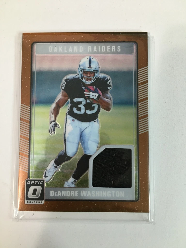 F115,419  2016 Donruss Optic Rookie Threads Bronze #12 DeAndre Washington - Image 1 of 1