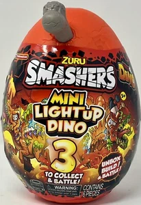 ZURU Smashers Series 4 Mini Light-Up Dino Surprise Egg Toy New - Picture 1 of 2