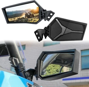 Rearview Side Mirrors for Polaris RZR XP 1000, Adjustable Folding Clear Rear Vie - Picture 1 of 14