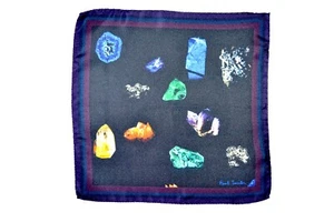 Paul Smith Mens Precious Stones Silk Pocket Square Brand New - Picture 1 of 3