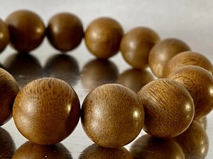 Pulsera de oración de madera preciosa/coleccionable de 8,8"" Camboya Wild Agarwood 沉香 L1400 - Imagen 1 de 10
