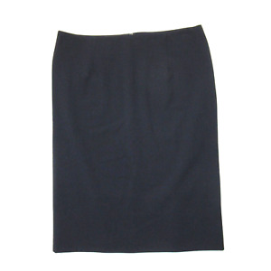 NWT Theory Golda Urban in Uniform Blue Suiting Stretch Wool Pencil Skirt 4 $200