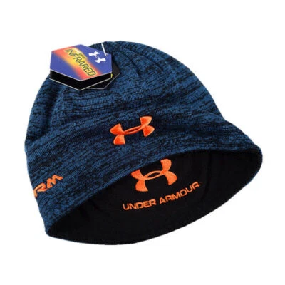 Under Armor Hombre UA Storm ColdGear Infrarrojo Gorro Reversible Tejido Sombrero Foto 1 de 4