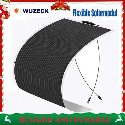 130W Flexibel Solarmodul Solarpanel Monokristallin Wohnmobil Balkonkraftwerk - Bild 1 von 4