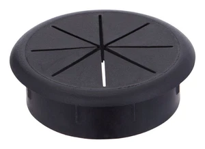 Jandorf 61609 Black Polystyrene Plastic 2-3/8 in. Cutout Hole Computer Grommet - Photo 1 sur 3