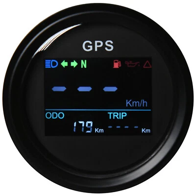 52mm Waterproof GPS Digital Speedometer Odometer Gauge for Motorcycle Car Truck - Image 1 of 4