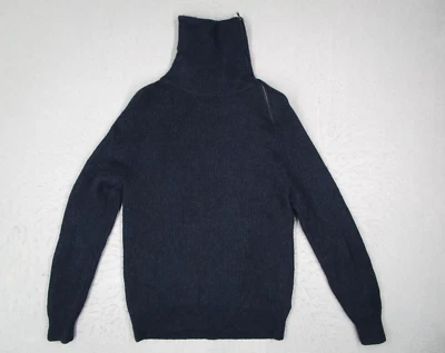 Suéter Nordstrom Mujer Extra Pequeño Azul Cuello Alto Bebé Mezcla Alpaca Pullover Foto 1 de 4