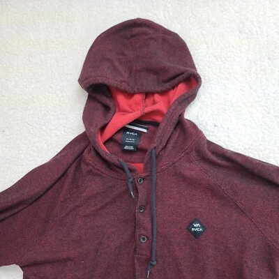RVCA Hoodie Mens Medium Surf Skate MMA Brand Sweatshirt Pullover Pockets Comfort - Image 1 of 4