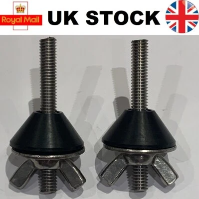 Fixing Loose Metal Toilet Seat Hinges Repair Kit .M6 6mm NON SLIP Fittings - Image 1 of 4