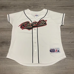 Vintage Sacramento River Cats Minor League Baseball Majestic Jersey Womens Large - Picture 1 of 6