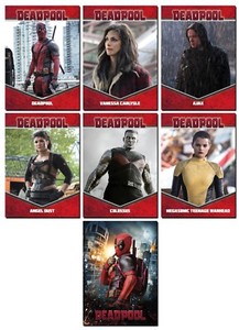DEADPOOL BIOS Movie - 7 Promo Set - Ryan Reynolds - Colossus Vanessa Negasonic