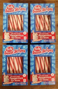 Bobs Sweet Stripes Soft Peppermint Candy Sticks Lot of 4 Boxes (5 oz each) - Picture 1 of 4