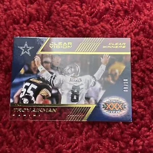 Inserto Troy Aikman 2015 Clear Vision Winners Gold Prizm SSP 8/10 1/1 JSY # Leggi - Foto 1 di 6