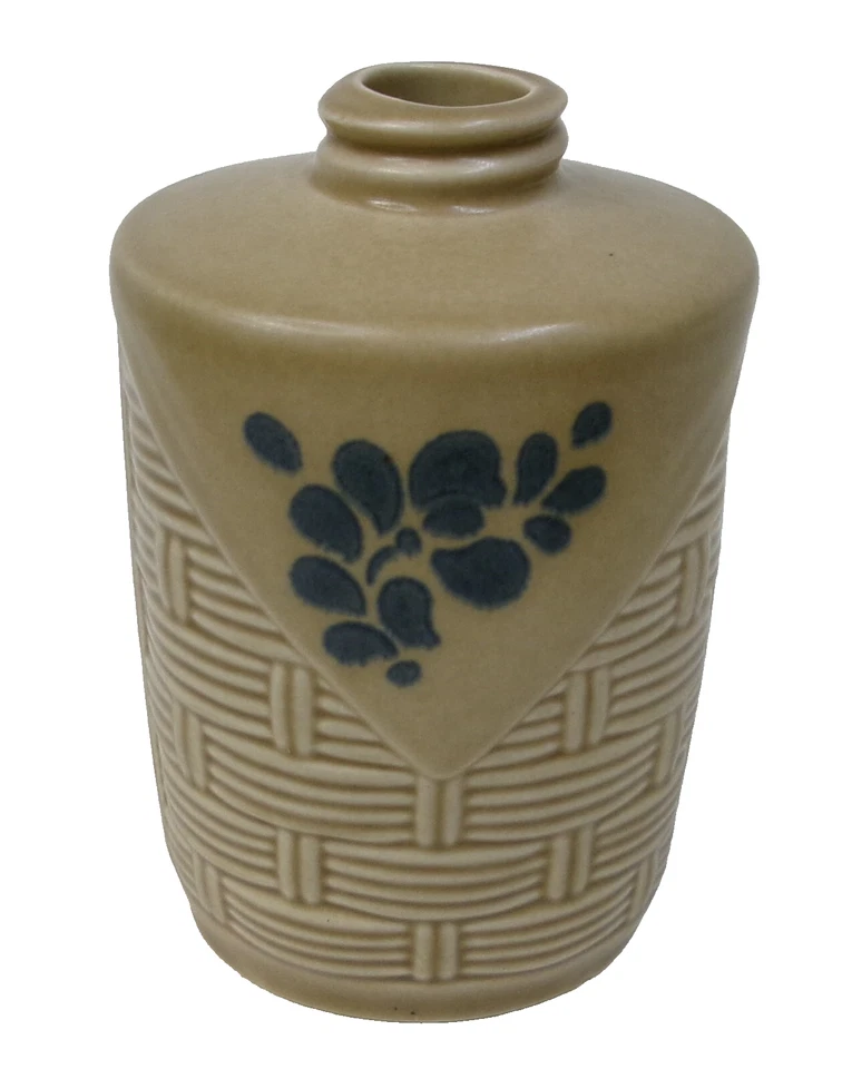 Dispensador de jabón tejido canasta raro arte popular Pfaltzgraff 5" Foto 1 de 2