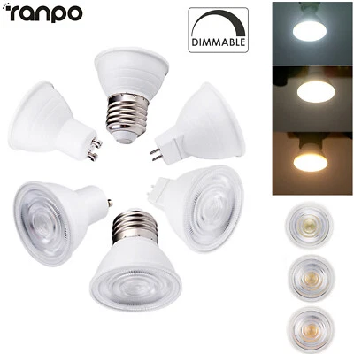 Dimmable GU10 MR16 E27 E14 B22 COB LED Spotlight 7W 220V  240V Bulbs Light Lamp - Image 1 of 4