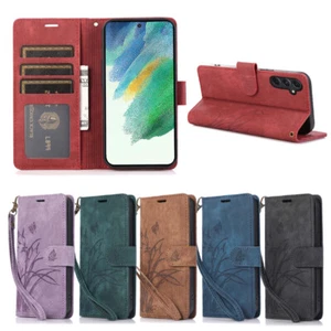 For Samsung Galaxy A15 A14 A13 Magnetic Stand Leather Pattern Wallet Case Cover - Picture 1 of 20