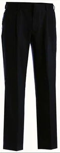 Edwards Garment Mens Slacks Uniform Pleated Pants Black Size 40 X unhemmed NWT - Picture 1 of 2