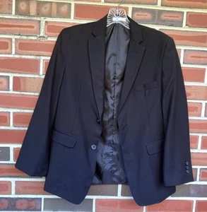 IZOD Black Two Button Blazer Boys Size 14 Husky - Picture 1 of 3