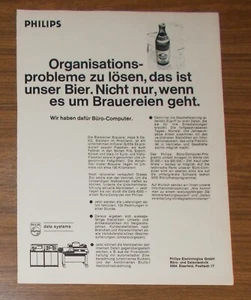 Seltene Werbung PHILIPS Büro-Computer - Organisationsprobleme lösen 1970 - Picture 1 of 1