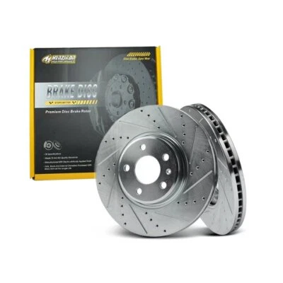 Rotores de freno delanteros perforados para BMW 525i 525xi 530i 530xi 2004-2007 2,5 L 3,0 L Foto 1 de 2