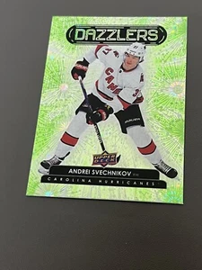 2022-23 Upper Deck Series 1 Andrei Svechnikov Green Dazzlers Hurricanes DZ-24 - Picture 1 of 6