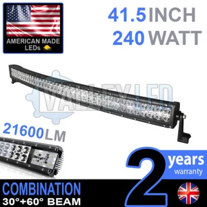 24v 40" 240w Curved LED Light Bar Combo IP68 Driving Light HGV Truck - Picture 1 of 9