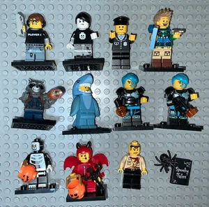 Lego Minifigures Lot Series 12 14 15 16 Shark Skeleton Devil Cyborg Police Hiker - Picture 1 of 24