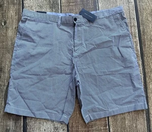 TOMMY HILFIGER 9 INCH STRIPED CHINO SHORTS BLUE WHITE MENS SIZE 42 NEW WITH TAGS - Picture 1 of 6