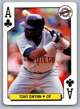 1991 Major League All-Stars Playing Card - Tony Gwynn - Ace Clubs