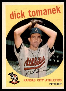 1959 Topps Dick Tomanek  VG-EX Kansas City Athletics #369