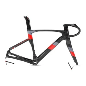 Ultralight Disc Brake Road Bike Frame 700C Carbon Fiber City Bike Frameset  - Picture 1 of 31