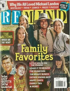 Remind Magazine April 2019 Family Favorites Michael Landon Waltons No Label NM - Picture 1 of 1