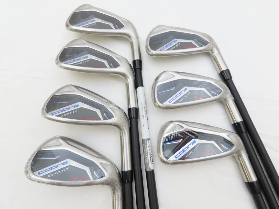 New Cobra Aerojet ONE Length iron set 5-GW irons KBS Graphite Regular 5-PW+GW OL - Image 1 of 4