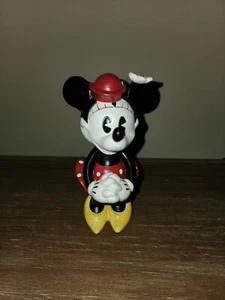 Pie Eyed Minnie Mouse Flower and Red Hat Figurine - Enesco Disney 6" Tall - Picture 1 of 2