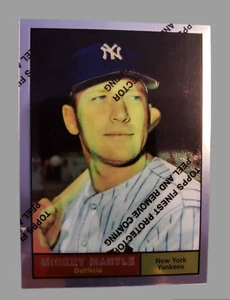 1996 Topps MICKEY MANTLE MLB Trading Card #300 Reprint W/Coating NY Yankees - Picture 1 of 11