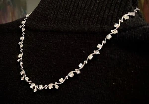 Carolee Cubic Zirconia Something Borrowed Collar Necklace 15” + 3” Extension - Picture 1 of 7
