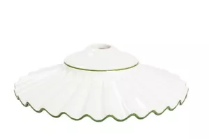 Ceramica per lampadario a sospensione ricambio sostitutivo BORDO VERDE 30 CM - Imagen 1 de 2