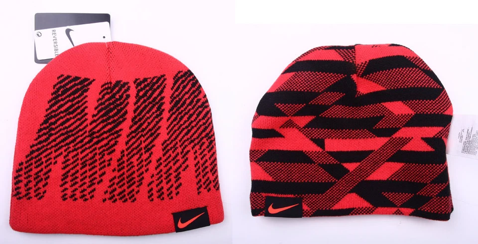 耐克双面针织无檐帽冬季帽子青少年男孩 8/20 码 — 第 1/1 张图片