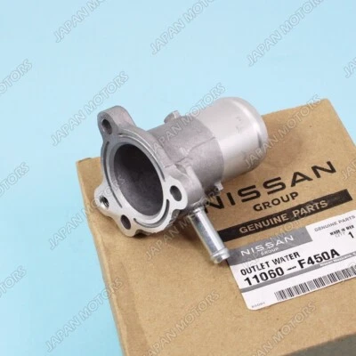 OEM Genuine Nissan Xterra Frontier Engine Coolant Water Outlet Bypass 11060F450A - Image 1 of 4